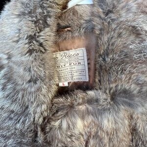Genuine Fur Coat by Rico - Gray